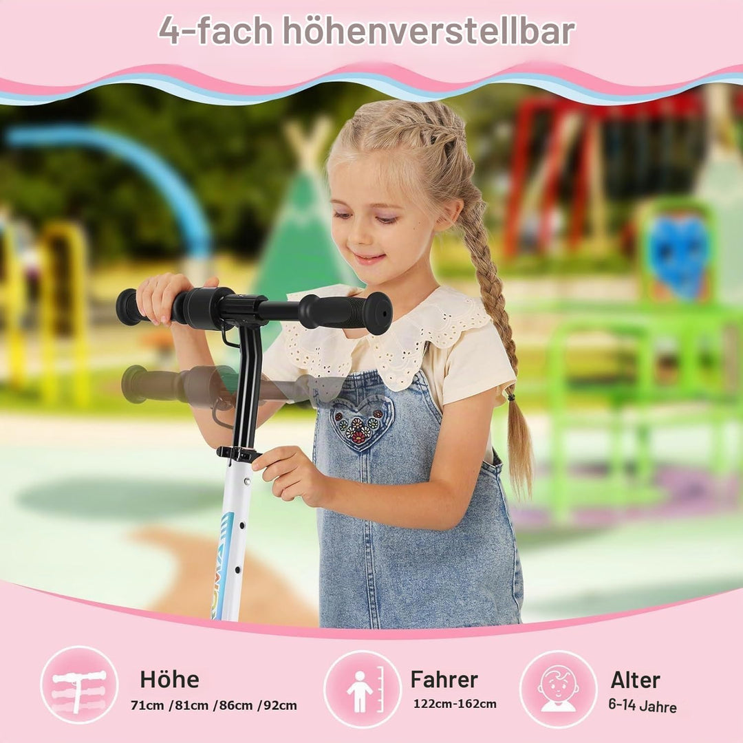 Caroma E Scooter Kinder von 8-12 Jahren, 180W Motor, bis zu 16 km/h &amp; 8 km, Elektroroller Kinder mit