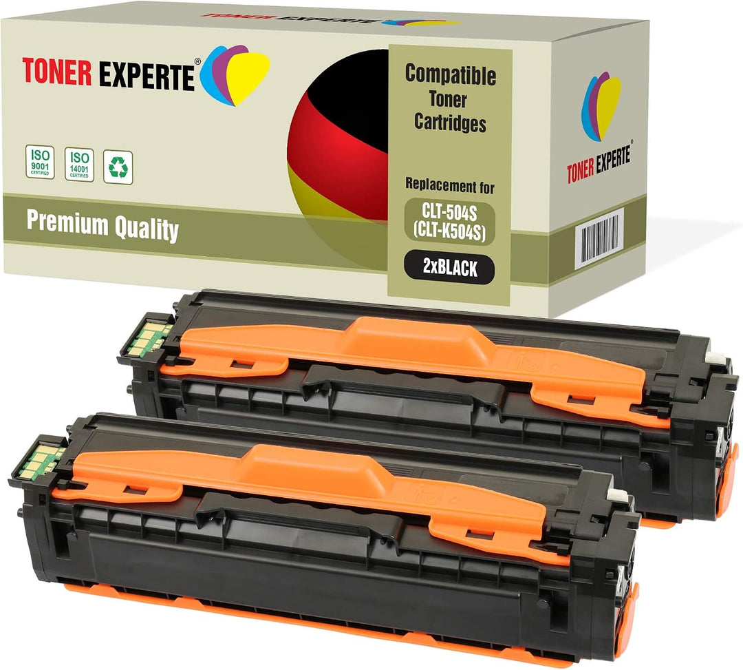TONER EXPERTE® CLT-K504S 2 Schwarz Toner kompatibel für Samsung Xpress SL C1810W C1860FW CLP-415N CL