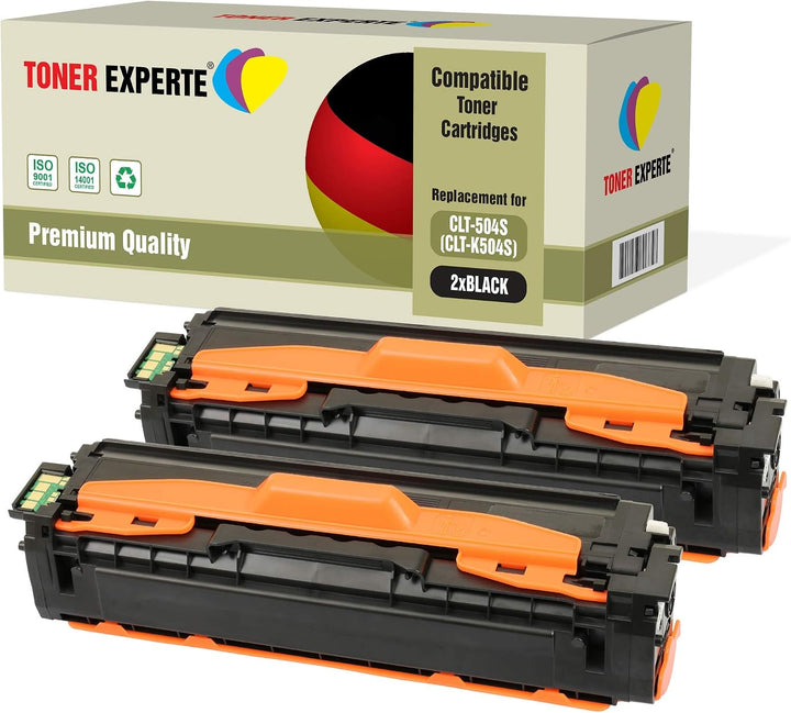 TONER EXPERTE® CLT-K504S 2 Schwarz Toner kompatibel für Samsung Xpress SL C1810W C1860FW CLP-415N CL