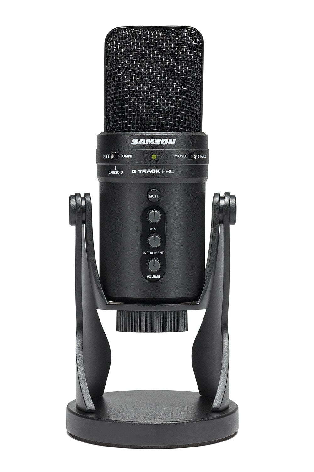 Samson G-Track Pro - Professional USB Microphone with Audio Interface - Black Desktop USB-Mikrofon,