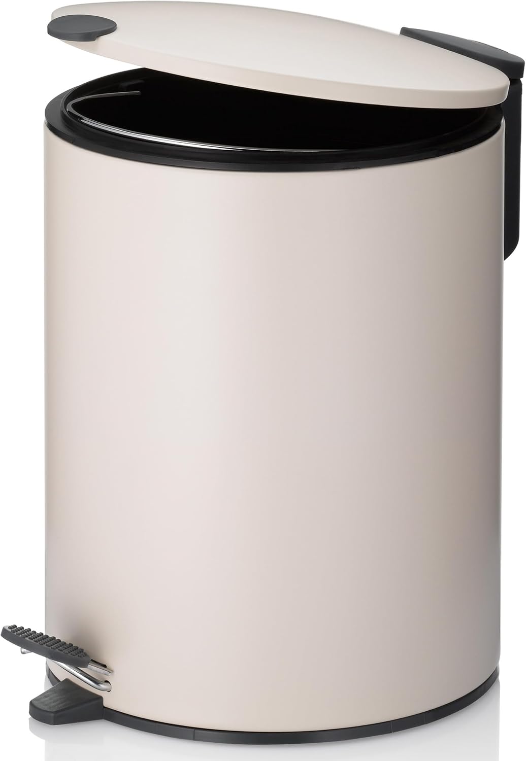 kela Kosmetikeimer 5l beige matt, Silent-Close-Deckel, Tretmülleimer Badezimmer MATS, Badmülleimer m