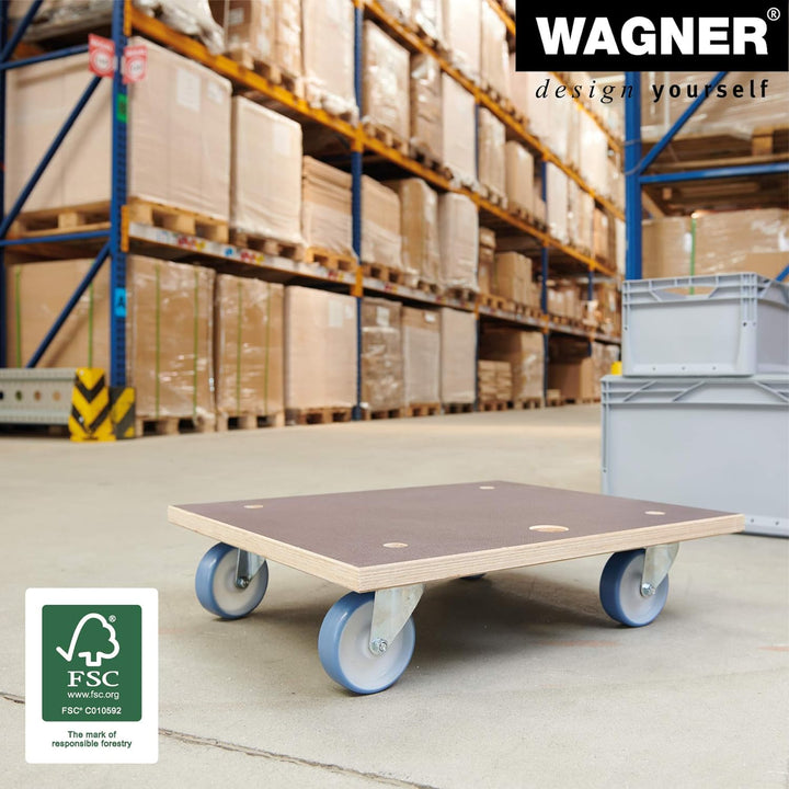 Wagner Transporthilfe MM 1145 I 59 x 49 x 15 cm - Tragkraft 500 kg - Multiplex - für schwer beladene