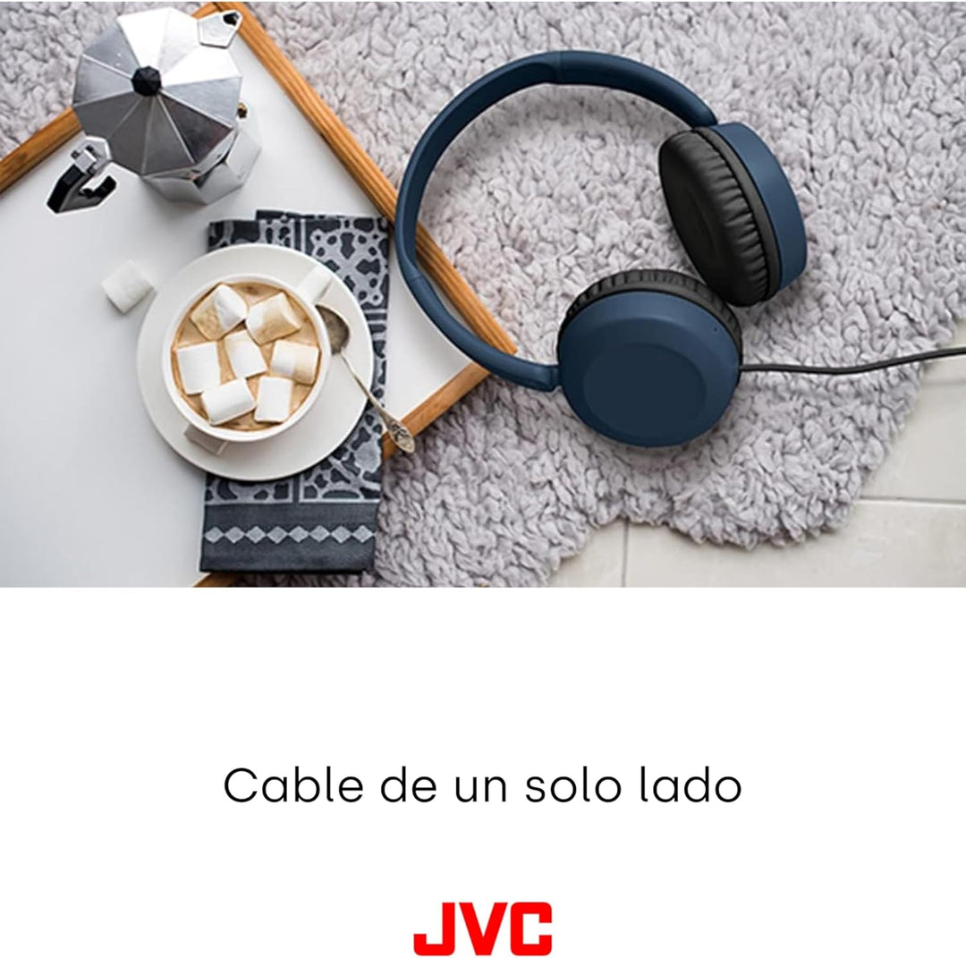 JVC HA-S31M Kopfhörer und Mikrofon, Binaural, Kopfbügel, Blau – Kopfhörer und Mikrofone (kabelgebund