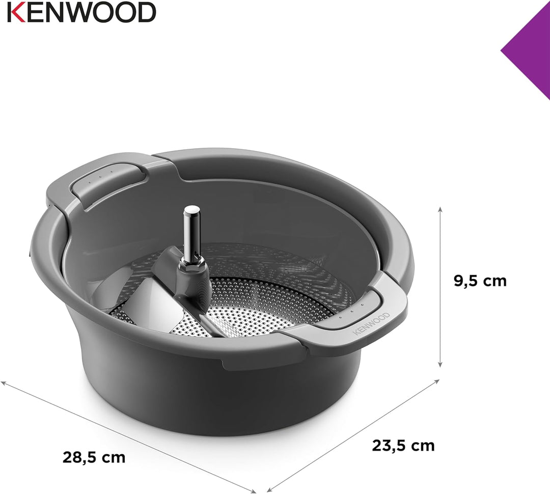 Kenwood Sieb und Passieraufsatz KAT20.000GY, Zubehör für Kenwood Küchenmaschinen, zum Passieren von