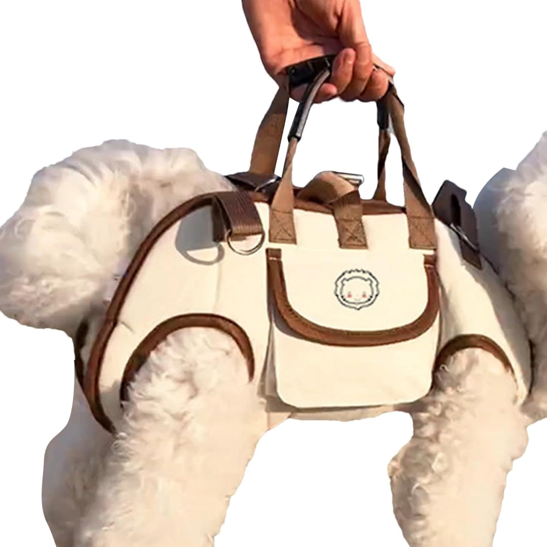 Hund Rucksack | Hunderucksack mit Einer Snacktasche,Tragbarer Haustiertragebeutel Verstellbarer Ausf