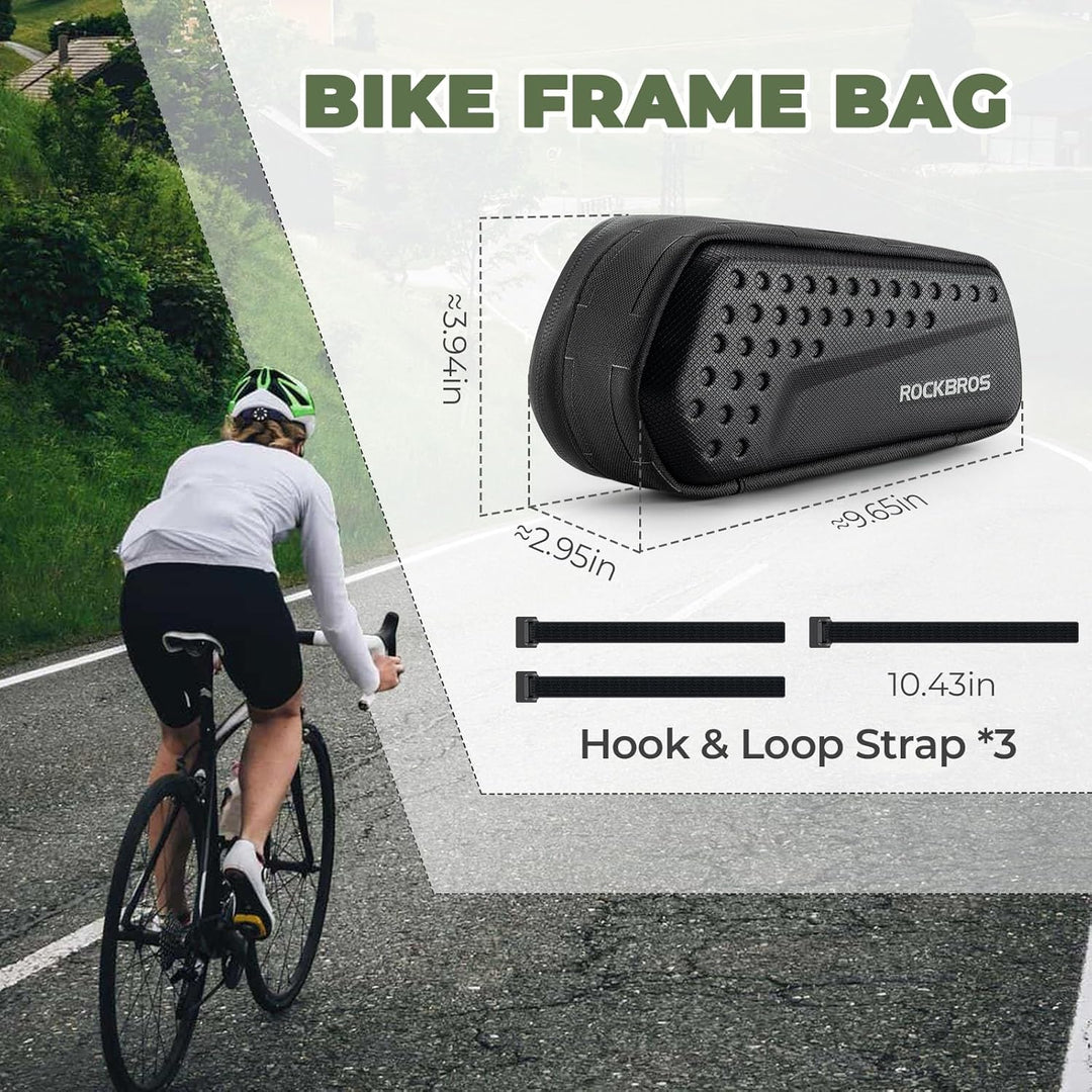 ROCKBROS Rahmentasche für Fahrrad, Lenkertasche Oberrohrtasche Fahrradtasche für MTB Rennrad Gravelb