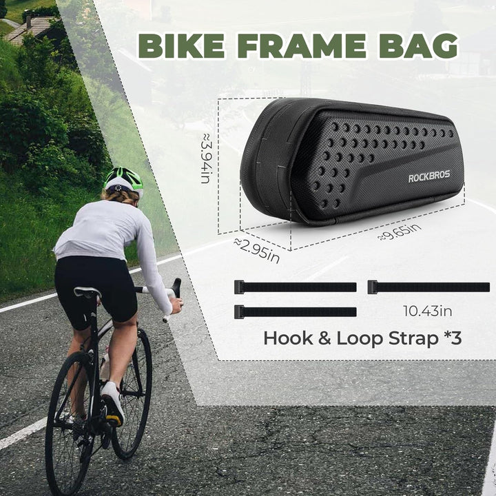 ROCKBROS Rahmentasche für Fahrrad, Lenkertasche Oberrohrtasche Fahrradtasche für MTB Rennrad Gravelb