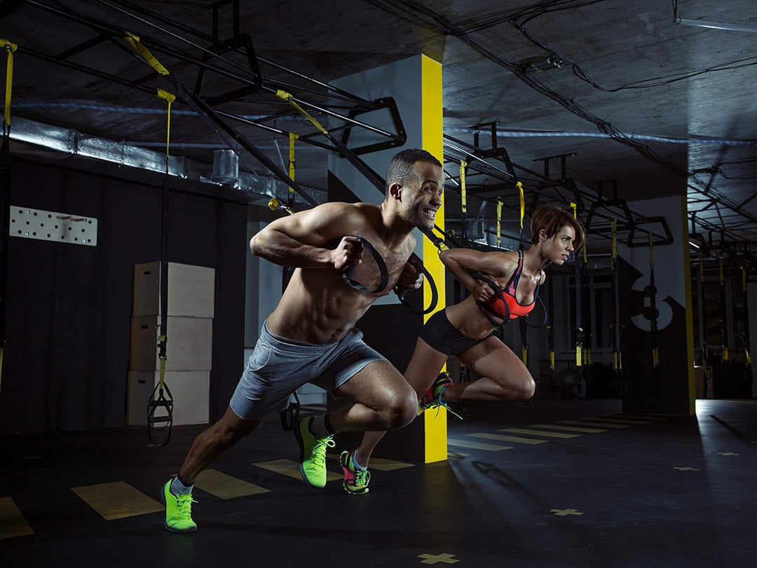 MSPORTS Schlingentrainer Profi Sling Trainer | inkl. Übungsanleitung, Tragetasche und Door Anker Fun