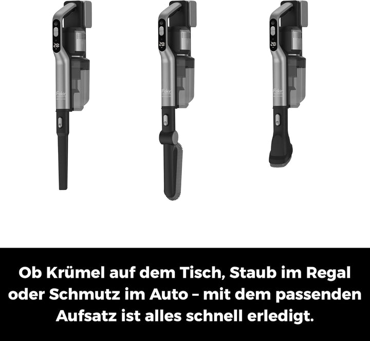 Fakir WD 9 Pure Clean 3in1 Nass- Trockensauger Akku, 400 Watt, Wischsauger, dualer Bürstenwalze, 180