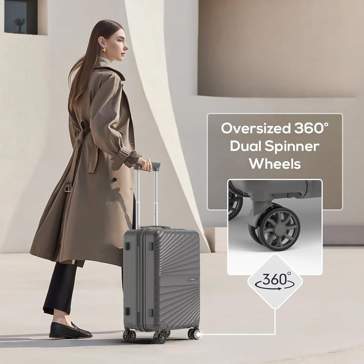 Joyway Kofferset 6tlg Hartschale Leicht mit 4 Rollen und TSA-Schloss Der Gepäcksets Enthält 1 Multif