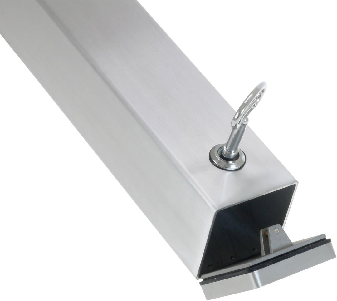 KDS Wandascher CUBI Aussenbereich Edelstahl gebürstet abschliessbar 48cm hoch