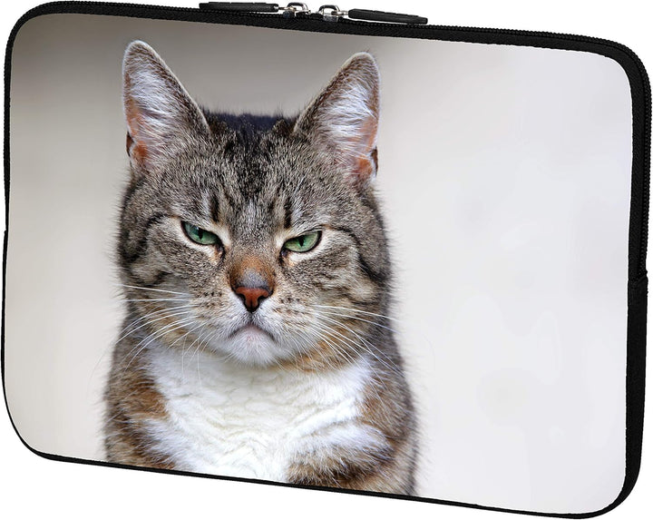 PEDEA Design Tablet PC Tasche 10,1 Zoll (25,6cm) mit Mauspad und schnurloser Maus, Cat