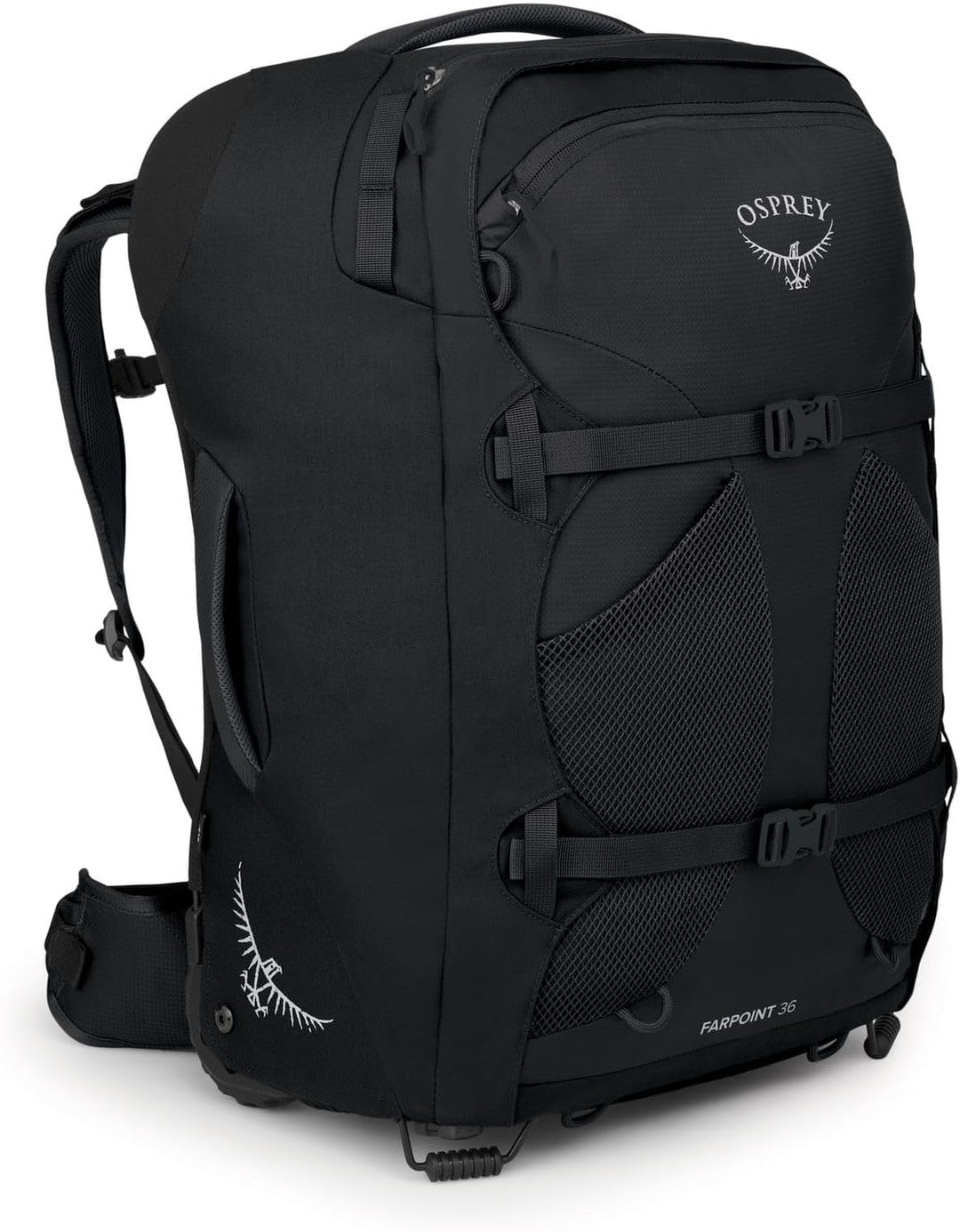 Osprey Herren Farpoint Herren Reiserucksack Rucksack (1er Pack) O/S - Fassungsvermögen 36L Schwarz,