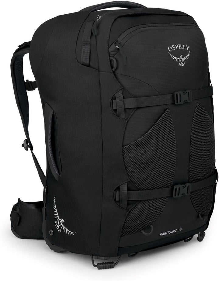 Osprey Herren Farpoint Herren Reiserucksack Rucksack (1er Pack) O/S - Fassungsvermögen 36L Schwarz,