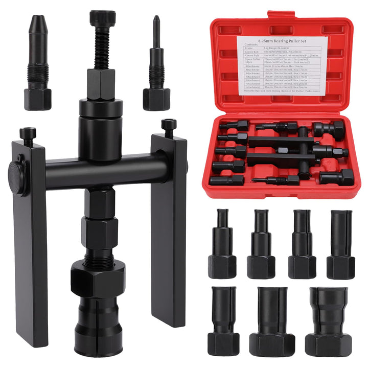 10pcs Motorrad Innenlager Abzieher Set, 8-25mm Innenlager Abzieher Set Innenabzieher Lager Radlager