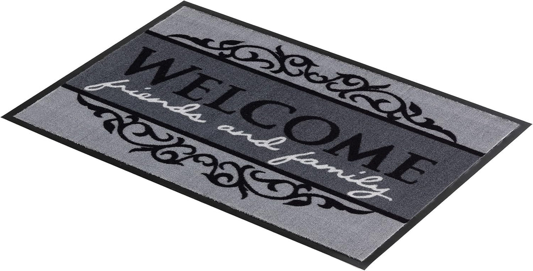 Astra rutschfeste Fussmatte Innen waschbar - Welcome 50 x 70 cm (Rechteckig), Welcome 50 x 70 cm (Re