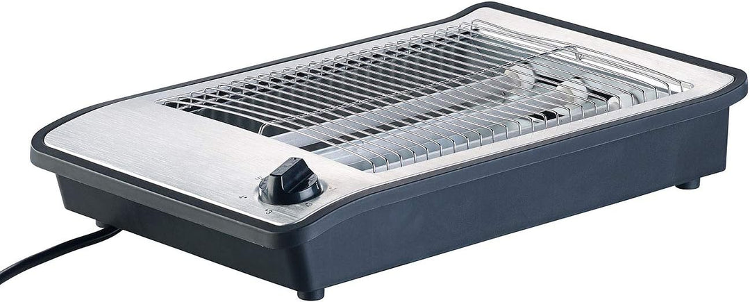 Rosenstein & Söhne Toaster: Flachtoaster für bis zu 4 Brötchen, 3 Heizelemente, Timer, 600 Watt (Tis