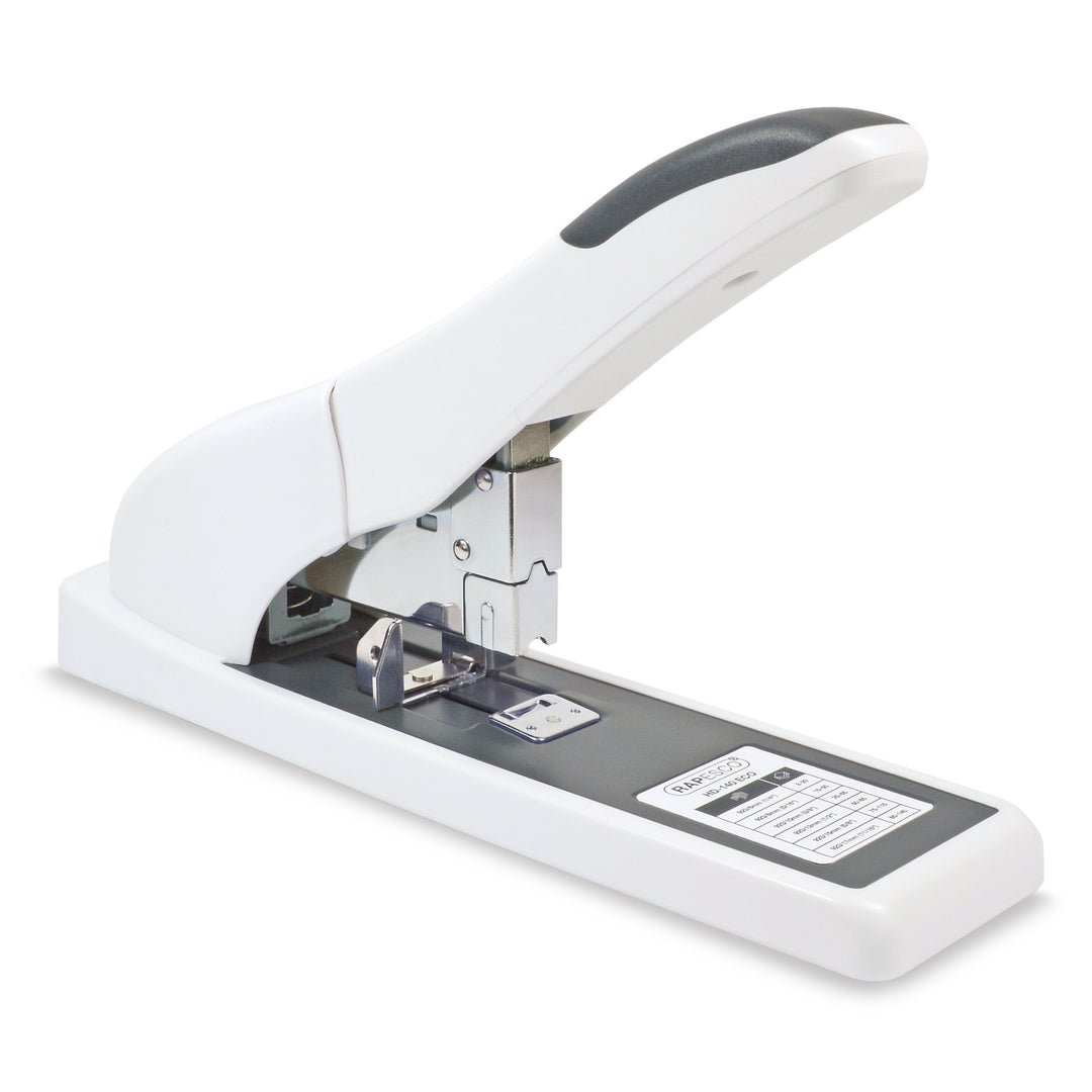 Rapesco 1396 ECO HD-140 Blockheftgerät, 140 Blatt Heftleistung, Soft Weiss, Soft Weiss