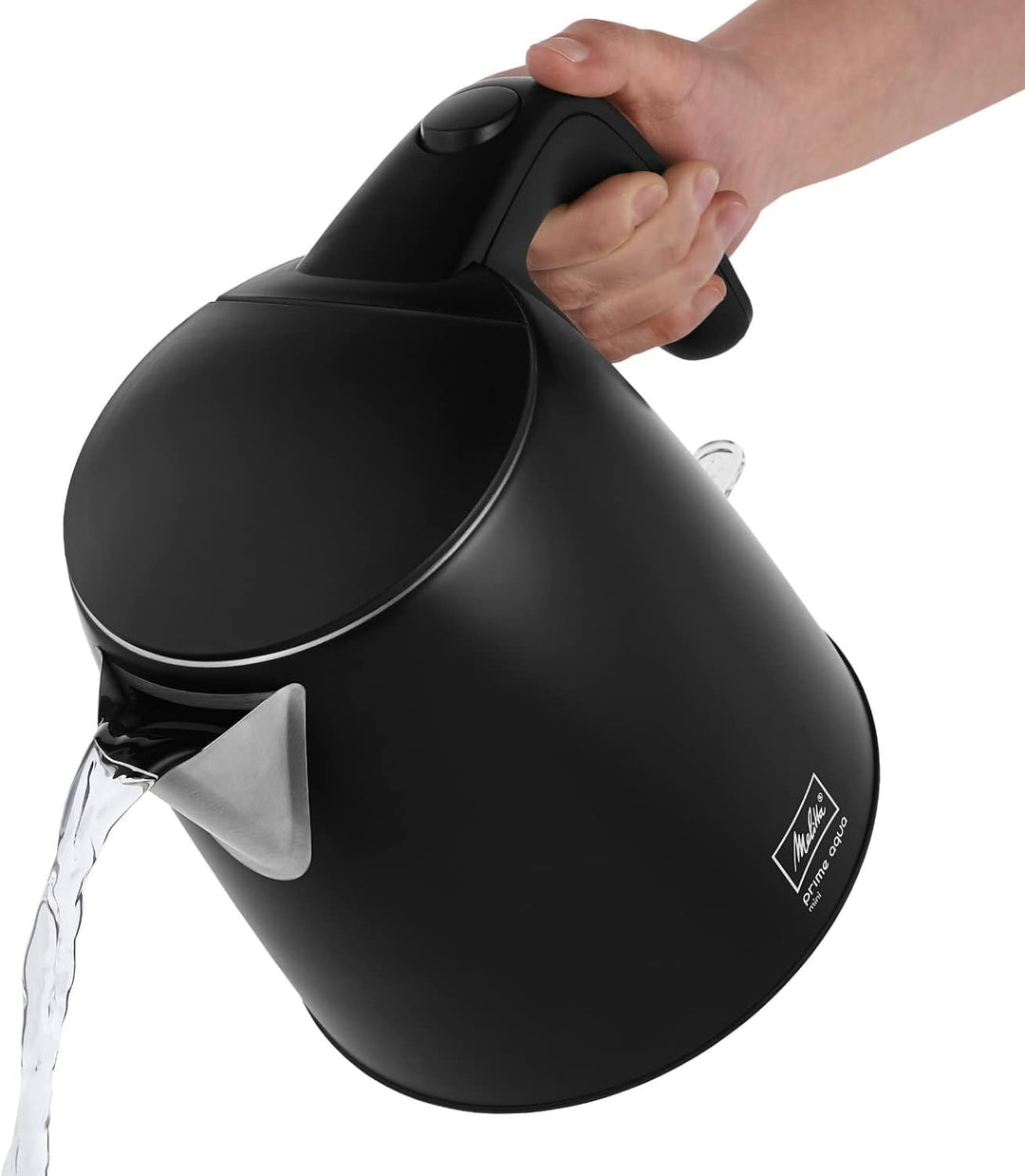 Wasserkocher 1018-02 - MELITTA - Prime Aqua mini, Edelstahl, Black Edition, 1,0 L, 2200 W, 1018-05 S