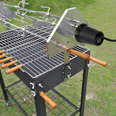 Onlyfire Braten Rotisserie Grillmotor für Outdoor Grillzubehör Grillspiess, Barbecue Rotator Motor f