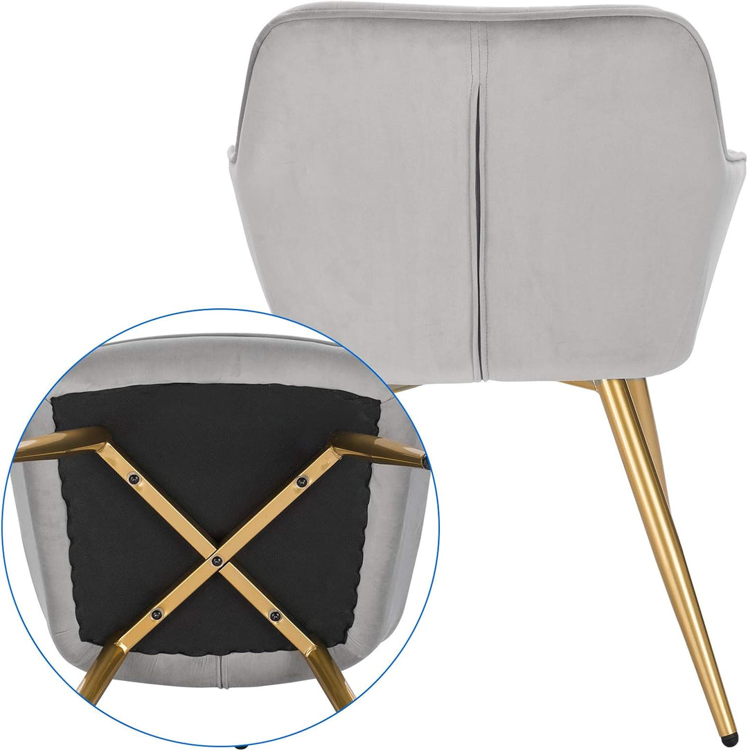 Lestarain Esszimmerstühle 1er Set, für Esszimmer Wohnzimmer Küche, Küchenstühle gepolstert mit Armle
