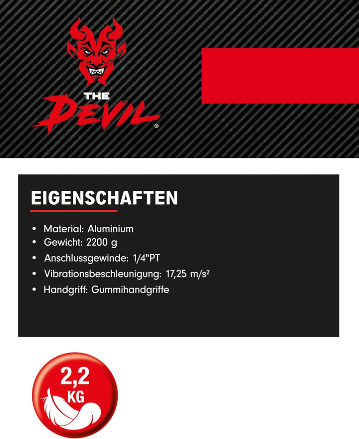 KS Tools 515.3400 3/4" THE DEVIL Hochleistungs-Druckluft-Schlagschrauber, 2000Nm Single, Single
