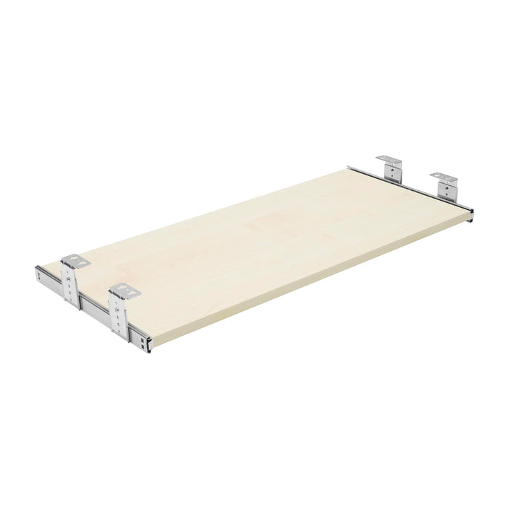 FIX&EASY Tastaturauszug Up&Down, Tastaturablage 800X500mm ahorn Dekor, Auszugschienen mit Einrastfun