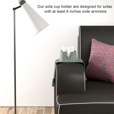 Couch Arm Cup Holder Sofa Arm Cup Tray Silikonkörper mit 4 Unteren Eisenrohren für Wohnzimmer Balkon