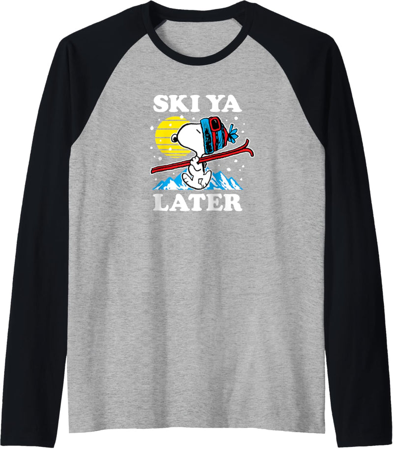 Peanuts - Snoopy Ski Ya Later Raglan