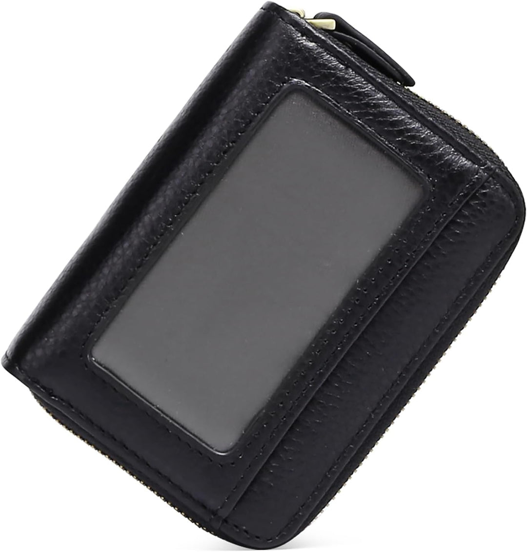 GAEKEAO Damen Geldbörse klein aus Echtes Leder, Geldbeutel für Frauen mit RFID-Schutz, Mini Damen Po