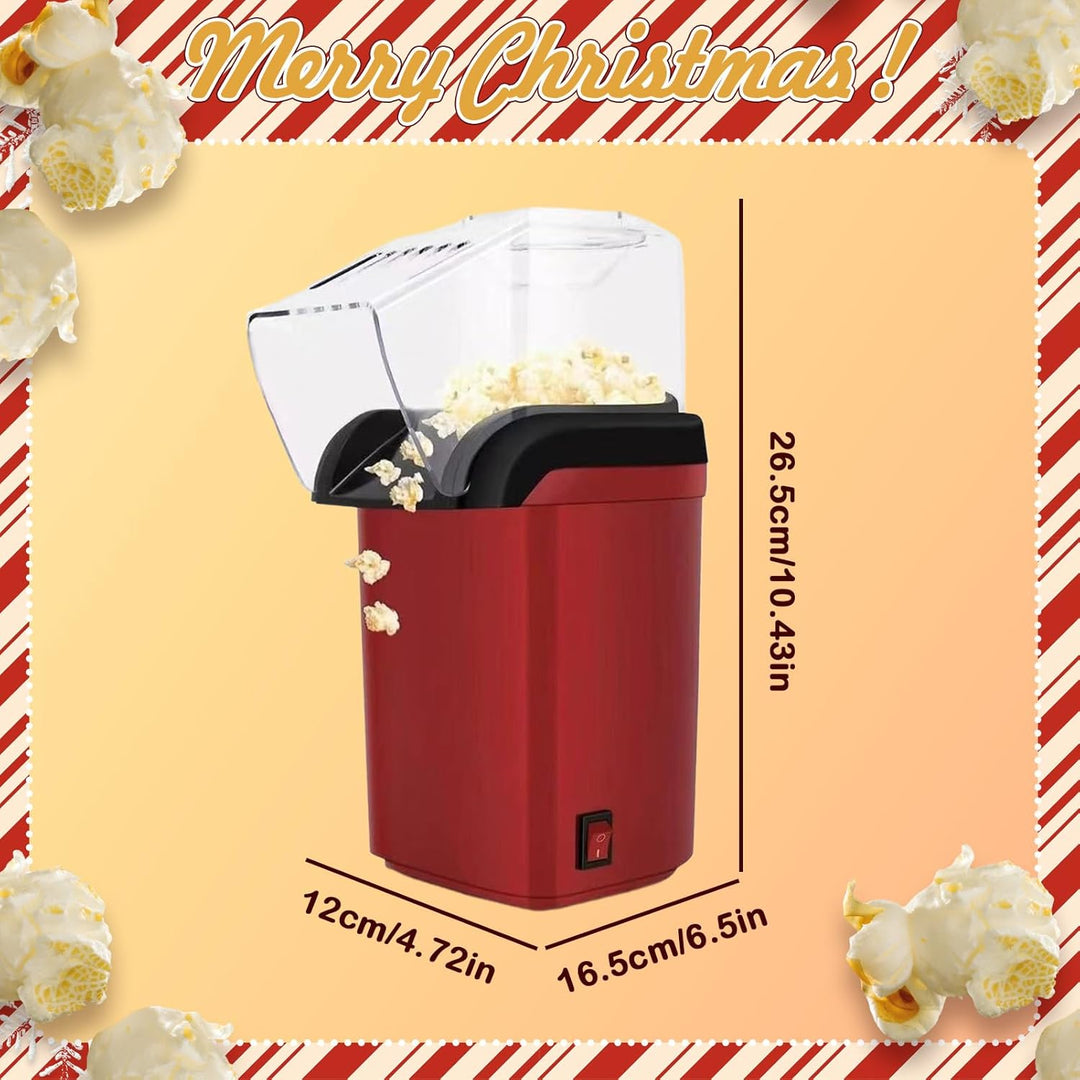 Heissluft Popcornmaschine | Schnelles Popcorn-Gerät Für Bis Zu 2 Liter - Herstellt bis zu 1,9 Liter