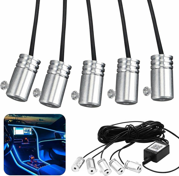 ConBlom LED Innenbeleuchtung Auto Strip, 16 Millionen Farben 5 in 1 LED Auto LED Strip, Wasserdicht