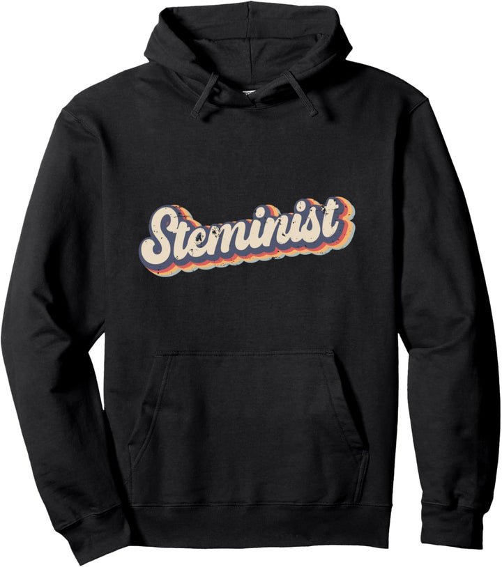 Steminist Vintage Rainbow Pullover Hoodie