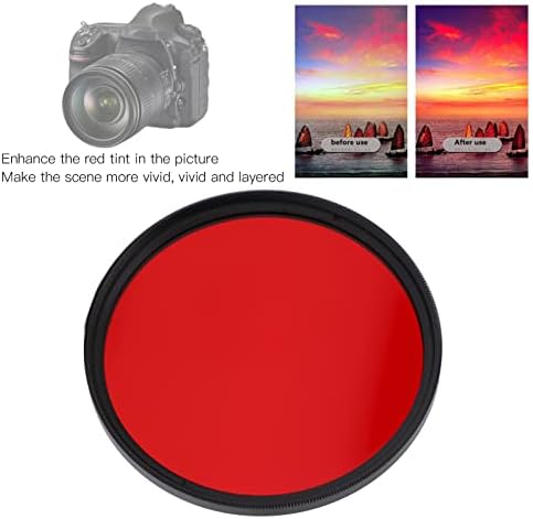 Roter Farbfilter für 67mm 62mm 58mm 55mm 52mm Kameraobjektiv Objektivfilter aus optischem Glas für A