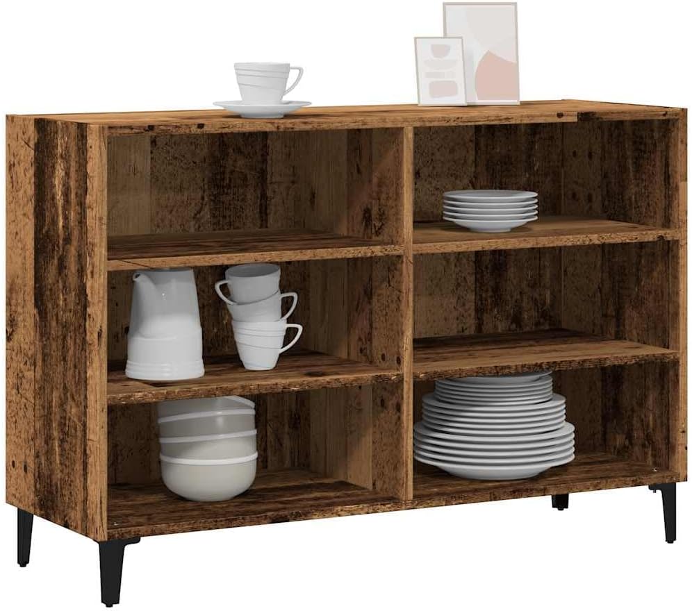 vidaXL Sideboard Altholz-Optik 103,5x35x70 cm Holzwerkstoff, Schrank, Highboard, Home Organizer, Lag