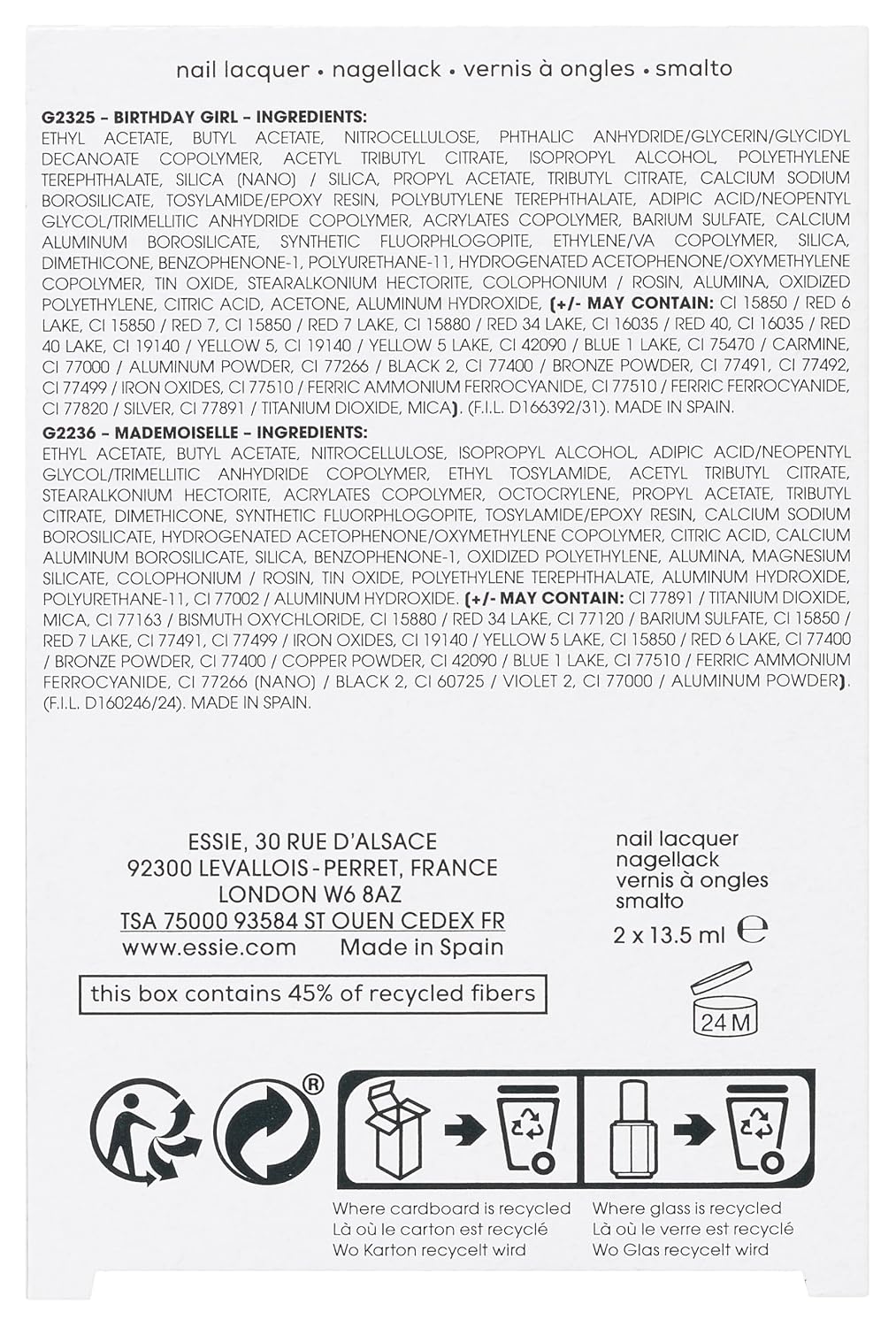 essie Geschenkset Nagellack happy birthday, 27 ml happy birthday 1 stück (1er Pack), happy birthday