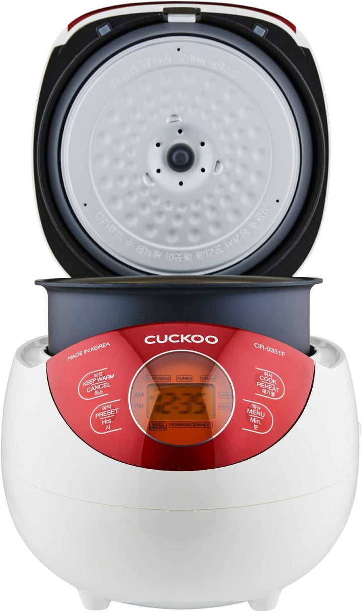 CUCKOO CR-0351F el. Reiskocher, Fuzzy Logic, 0,54l / 425W für 3 Personen