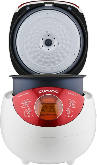 CUCKOO CR-0351F el. Reiskocher, Fuzzy Logic, 0,54l / 425W für 3 Personen
