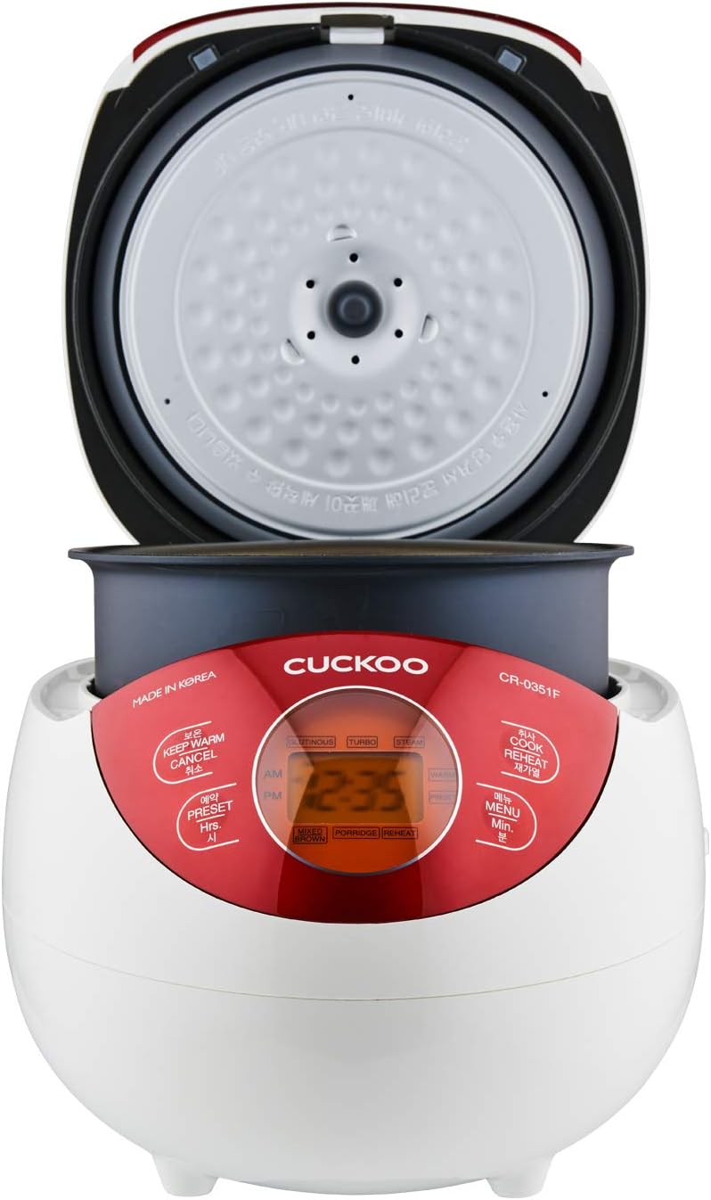 CUCKOO CR-0351F el. Reiskocher, Fuzzy Logic, 0,54l / 425W für 3 Personen