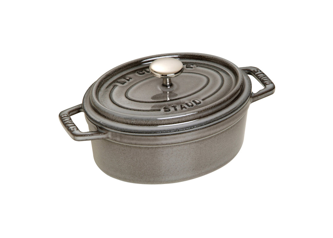 Cocotte, oval Graphitgrau 15 cm