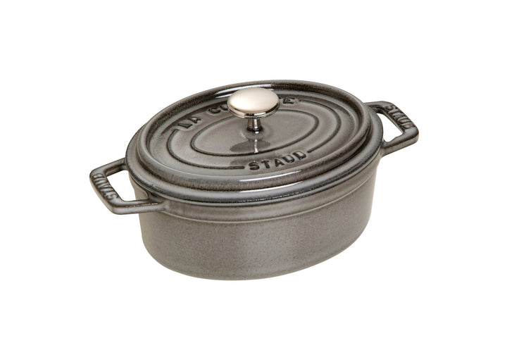 Cocotte, oval Graphitgrau 15 cm