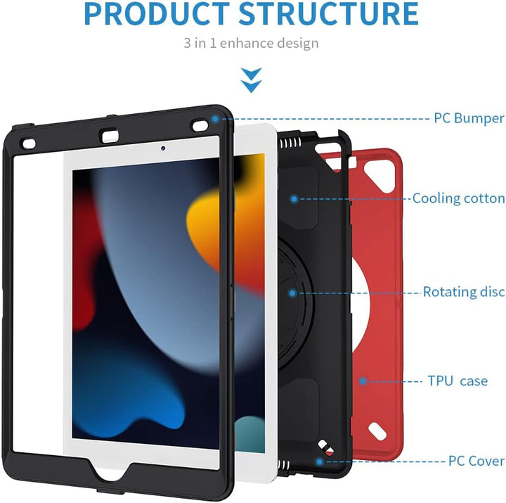 Hülle für iPad Pro 10.5(2017)/iPad Air 10.5(2019), strapazierfähige, robuste Ganzkörper-Schutzhülle