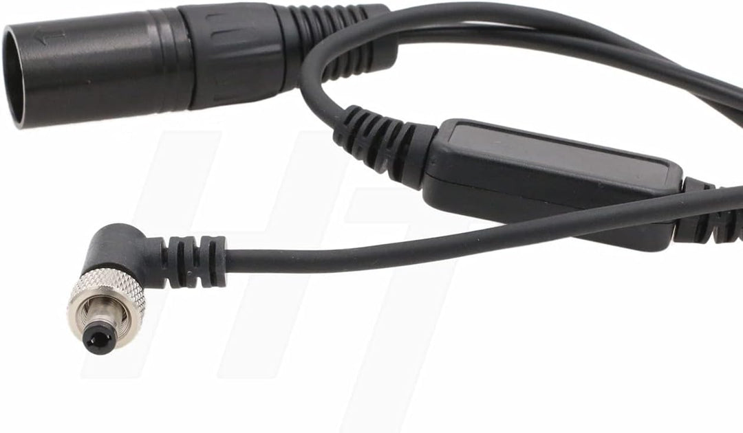 XLR 4-Pin 12V Locking DC Barrel Power Cable for Blackmagic Video Assist 12G HDR, Atomos Ninja V Moni