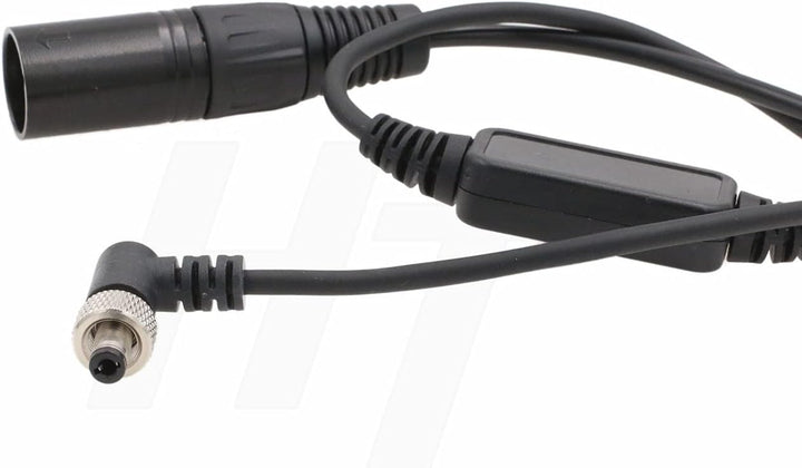 XLR 4-Pin 12V Locking DC Barrel Power Cable for Blackmagic Video Assist 12G HDR, Atomos Ninja V Moni