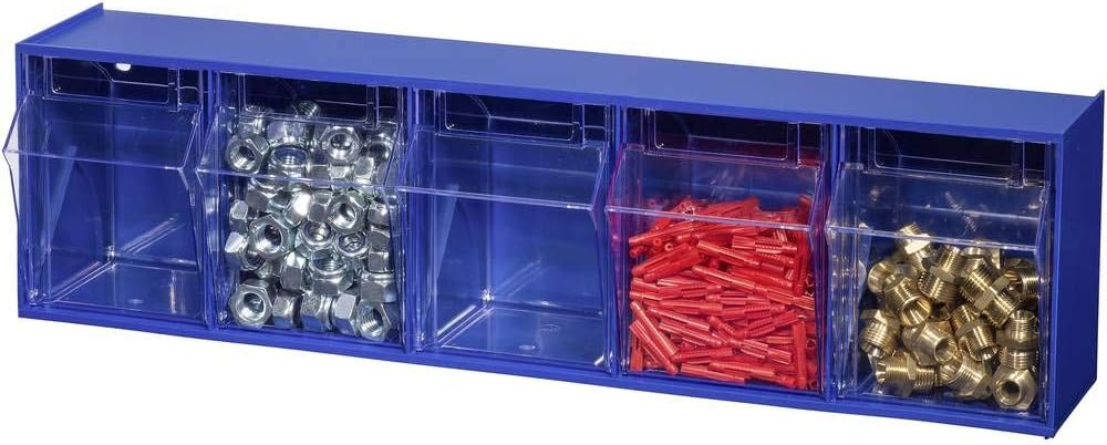 Allit 464430 Klappkasten-Magazin VarioPlus ProFlip 5 (B x H x T) 600 x 165 x 135mm Blau, Transparent