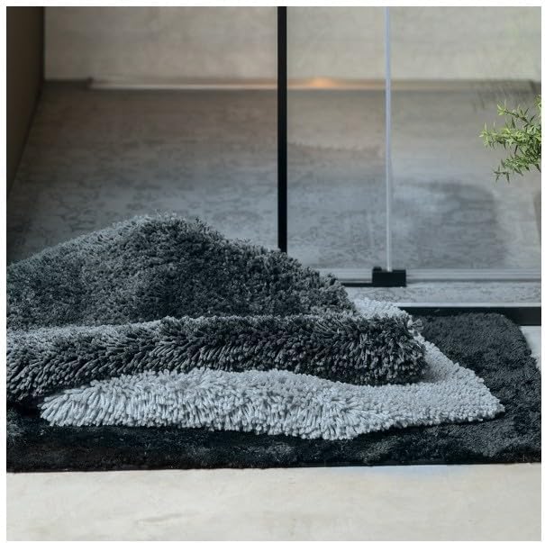 Spirella Badteppich Badematte Duschvorleger Mikrofaser Hochflor | flauschig | rutschhemmend | geeign