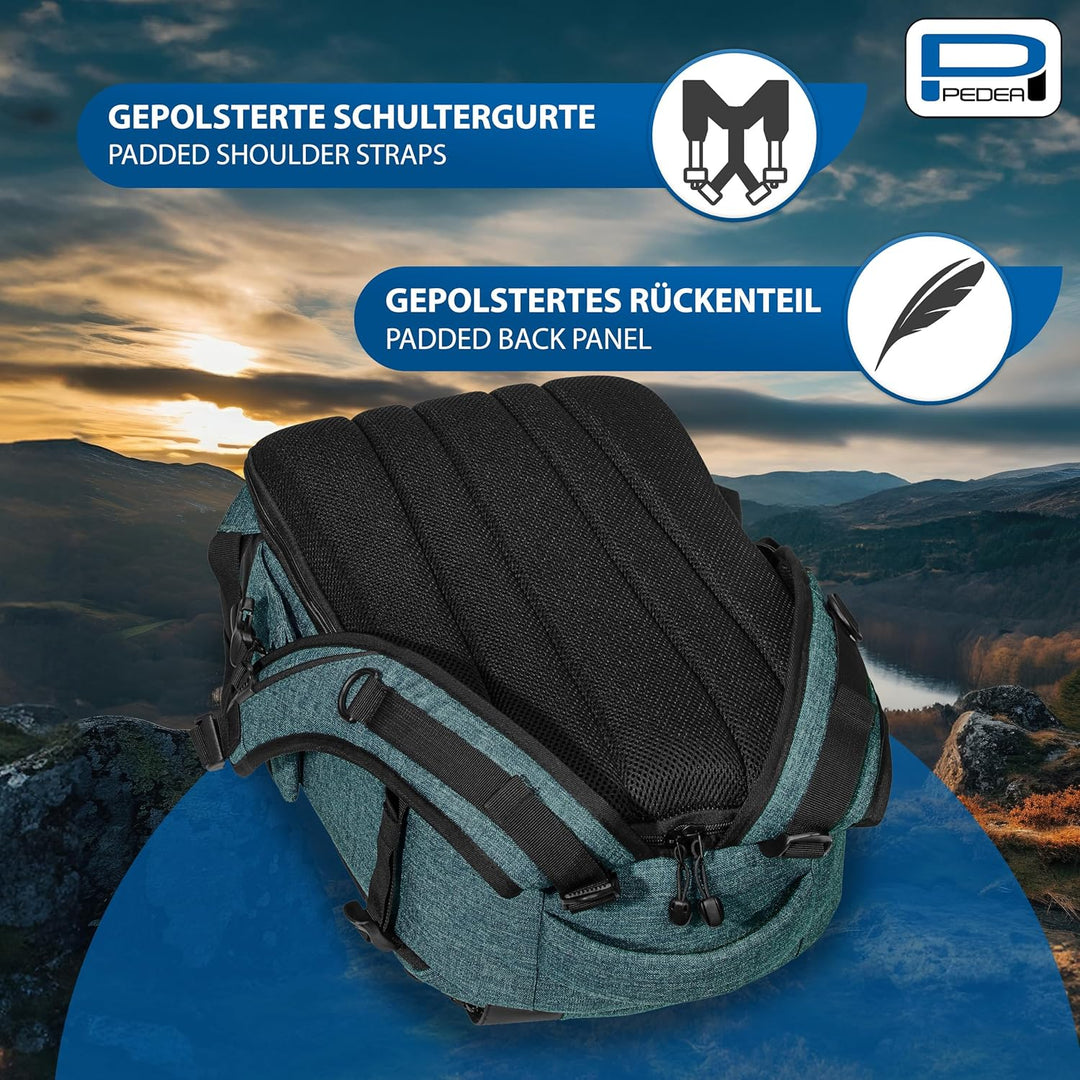 Pedea DSLR-Kamerarucksack Fashion Fotorucksack für Spiegelreflexkameras mit wasserdichtem Regenschut