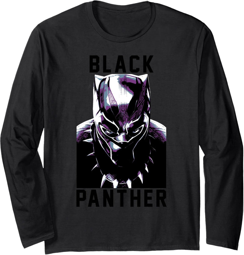 Marvel Black Panther Avengers Stare Collegiate Langarmshirt