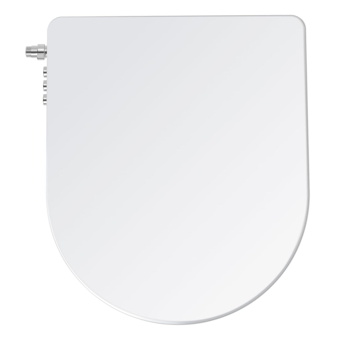 SAMODRA WC Sitz D Form mit Absenkautomatik - Bidet Toilettensitz - Dusch WC Aufsatz Bidet Japanische