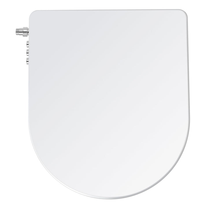 SAMODRA WC Sitz D Form mit Absenkautomatik - Bidet Toilettensitz - Dusch WC Aufsatz Bidet Japanische